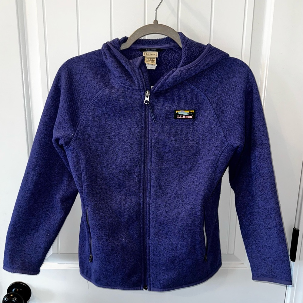 L.L. Bean Kids Blue Fleece Zip-Up Hoodie
